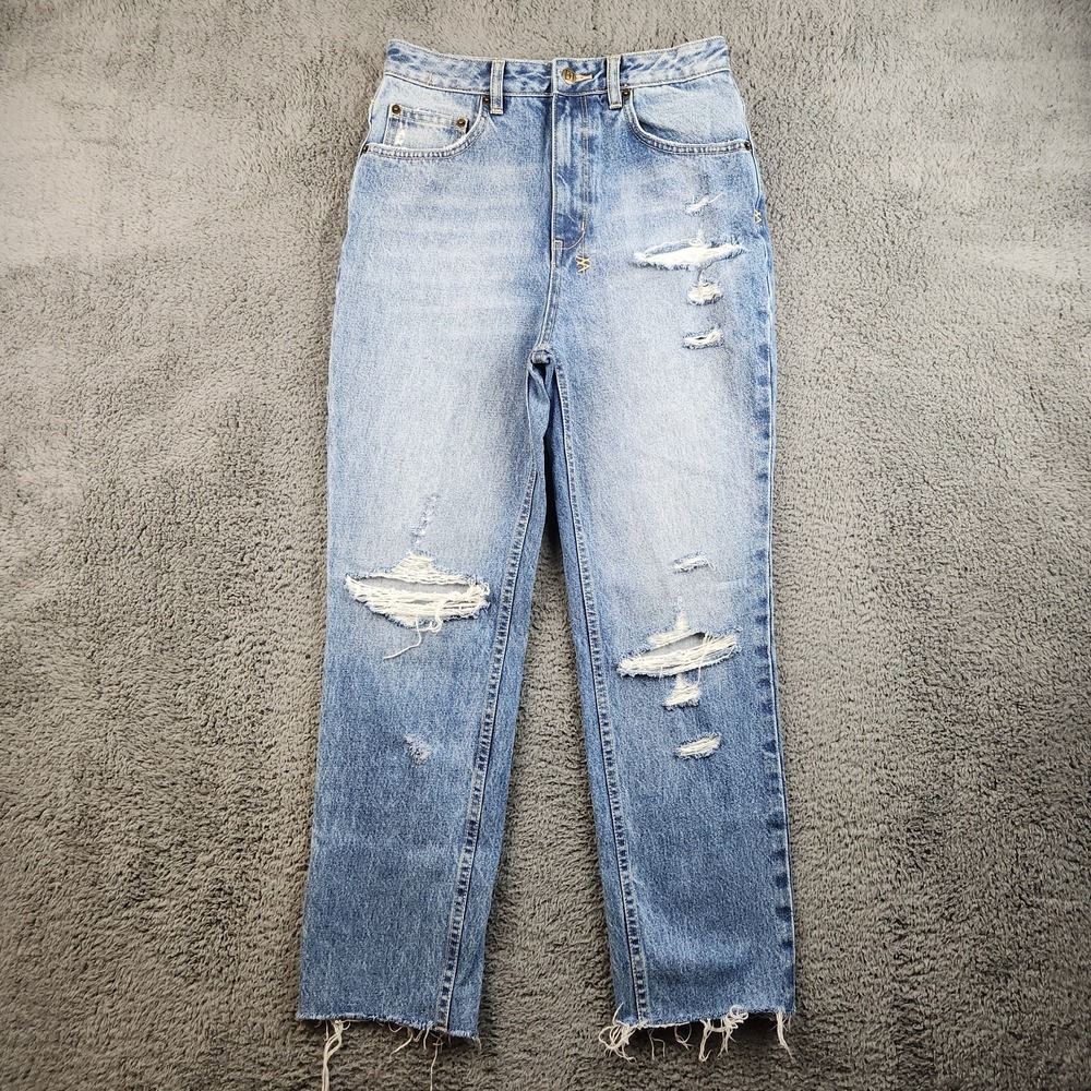 KSUBI Chlo‎ Wasted Klub Trashed 1998 Denim Jeans Men's 28" Raw Hem Punk Grunge